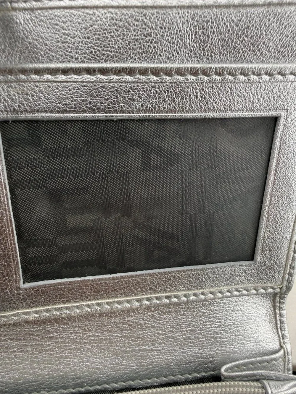 Vintage Salvatore Ferragamo Gancini Silver Wallet